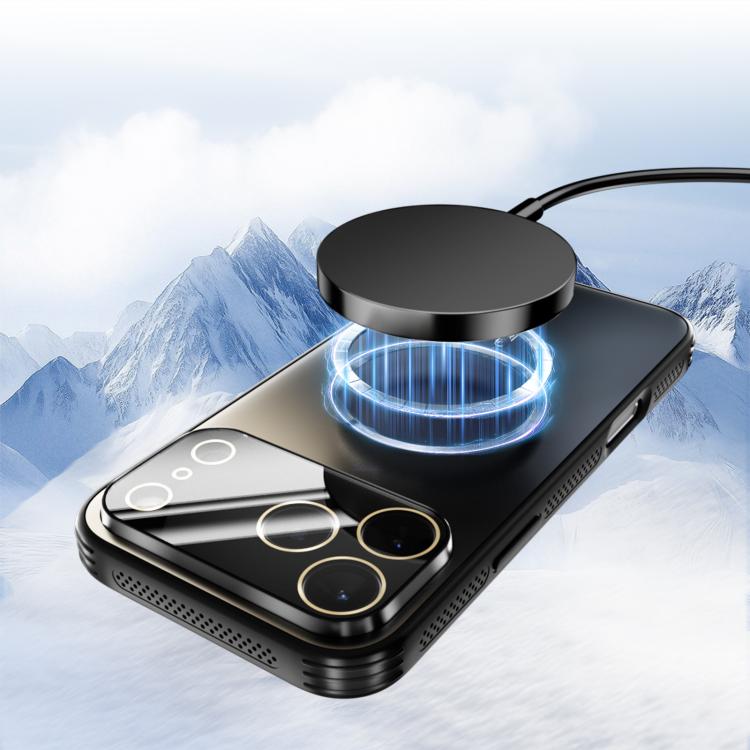 For iPhone Air ABEEL Heat Dissipation Frosted MagSafe Phone Case with Lens Film(White) - iPhone Air Cases by buy2fix | Online Shopping UK | buy2fix