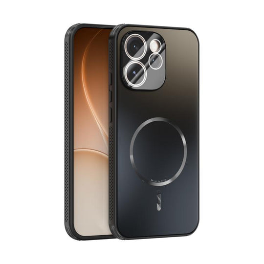 For OPPO Reno15 Pro 5G Global ABEEL Heat Dissipation Frosted MagSafe Phone Case with Lens Film(Black)