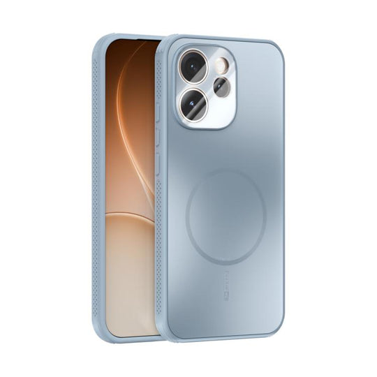 For OPPO Reno15 Pro 5G Global ABEEL Heat Dissipation Frosted MagSafe Phone Case with Lens Film(Light Blue)
