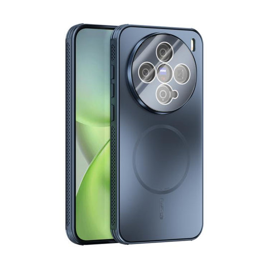 For vivo X200 Pro mini ABEEL Heat Dissipation Frosted MagSafe Phone Case with Lens Film(Dark Blue)