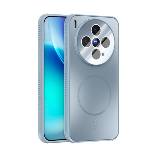 For vivo X300 ABEEL Heat Dissipation Frosted MagSafe Phone Case with Lens Film(Light Blue)