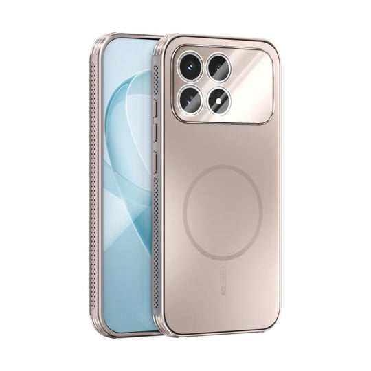 For Redmi K90/Poco F8 Pro ABEEL Heat Dissipation Frosted MagSafe Phone Case with Lens Film(Rose Gold)