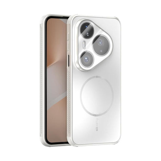 For Huawei Pura 80 Pro 5G / 80 Pro+ 5G ABEEL Heat Dissipation Frosted MagSafe Phone Case with Lens Film(White)