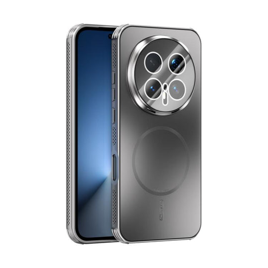 For Honor Magic8 Pro ABEEL Heat Dissipation Frosted MagSafe Phone Case with Lens Film(Silver)