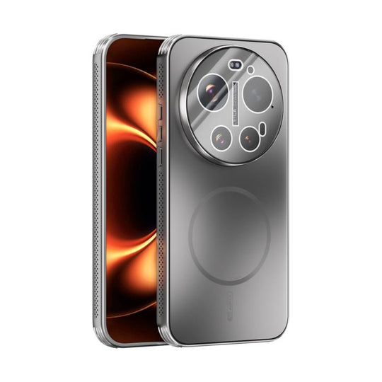For Xiaomi 17 Ultra ABEEL Heat Dissipation Frosted MagSafe Phone Case with Lens Film(Silver)