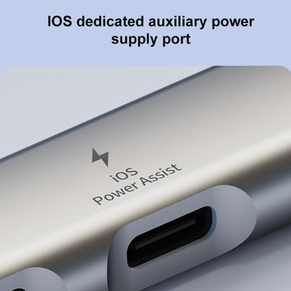 USB / Type-C / 8 Pin to 3.5mm, PD, 2 x USB, Type-C HUB Adapter 5 in 1 Docking Station(Silver) - USB 3.0 HUB by buy2fix | Online Shopping UK | buy2fix