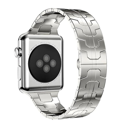 For Apple Watch 38 / 40 / 41 / S10 42mm xDfind Butterfly Buckle Stainless Steel Watch Band(Starlight) - Watch Bands by xDfind | Online Shopping UK | buy2fix