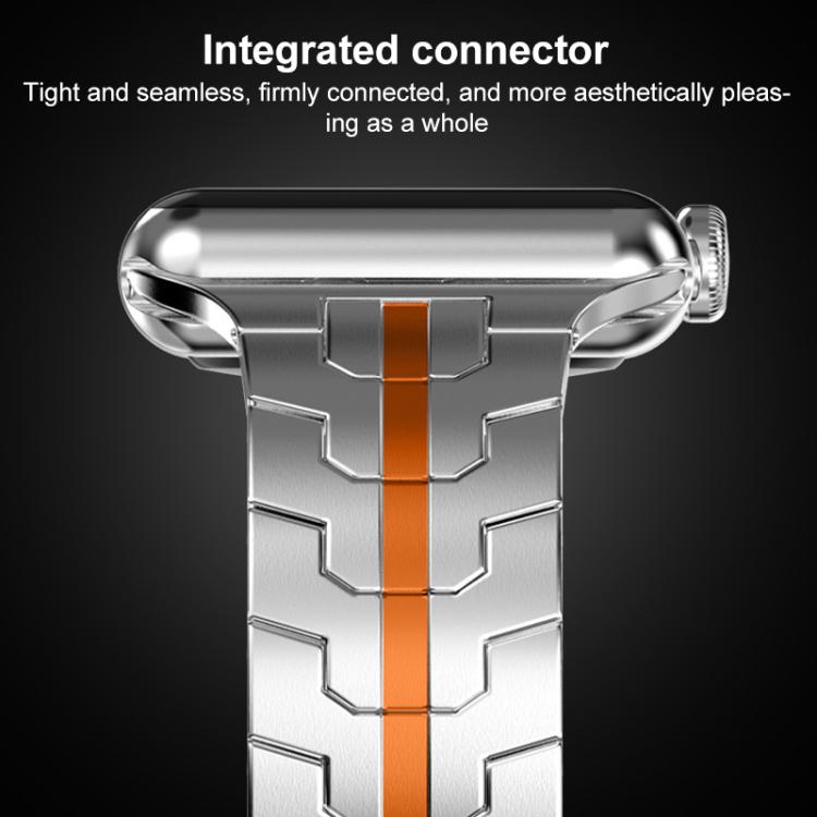 For Apple Watch 38 / 40 / 41 / S10 42mm xDfind Butterfly Buckle Stainless Steel Watch Band(Starlight) - Watch Bands by xDfind | Online Shopping UK | buy2fix