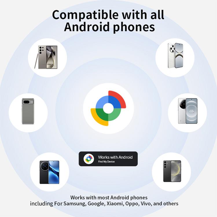 F8 Life Waterproof Air Location Tracker Anti-lost Device for Android Google Certified(White) - Personal Tracker by buy2fix | Online Shopping UK | buy2fix