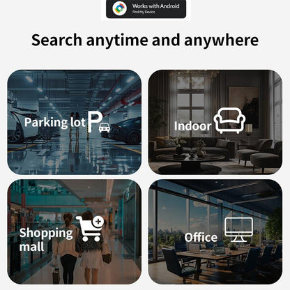 F8 Life Waterproof Air Location Tracker Anti-lost Device for Android Google Certified(White) - Personal Tracker by buy2fix | Online Shopping UK | buy2fix