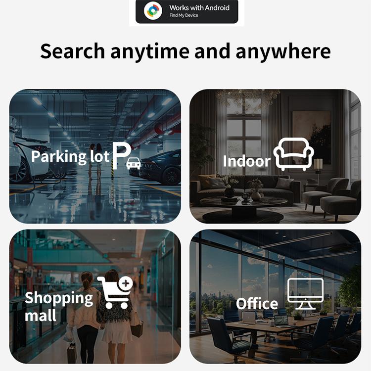 F8 Life Waterproof Air Location Tracker Anti-lost Device for Android Google Certified(Black) - Personal Tracker by buy2fix | Online Shopping UK | buy2fix