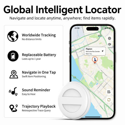 M10 Mini GPS Location Tracker Anti-lost Device with Keychain(White) - Personal Tracker by buy2fix | Online Shopping UK | buy2fix