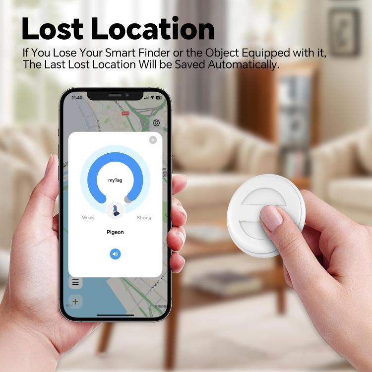M10 Mini GPS Location Tracker Anti-lost Device with Keychain(White) - Personal Tracker by buy2fix | Online Shopping UK | buy2fix