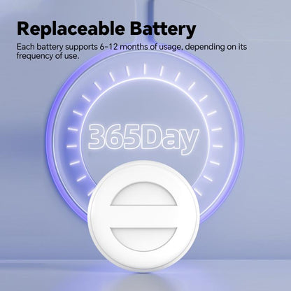 M10 Mini GPS Location Tracker Anti-lost Device with Keychain(White) - Personal Tracker by buy2fix | Online Shopping UK | buy2fix