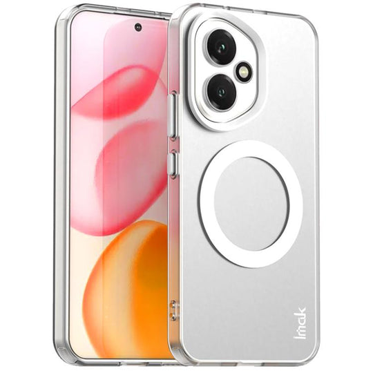 For Honor 400 Global 156.5mm IMAK Chocolate Series TPU + PET MagSafe Phone Case(White)