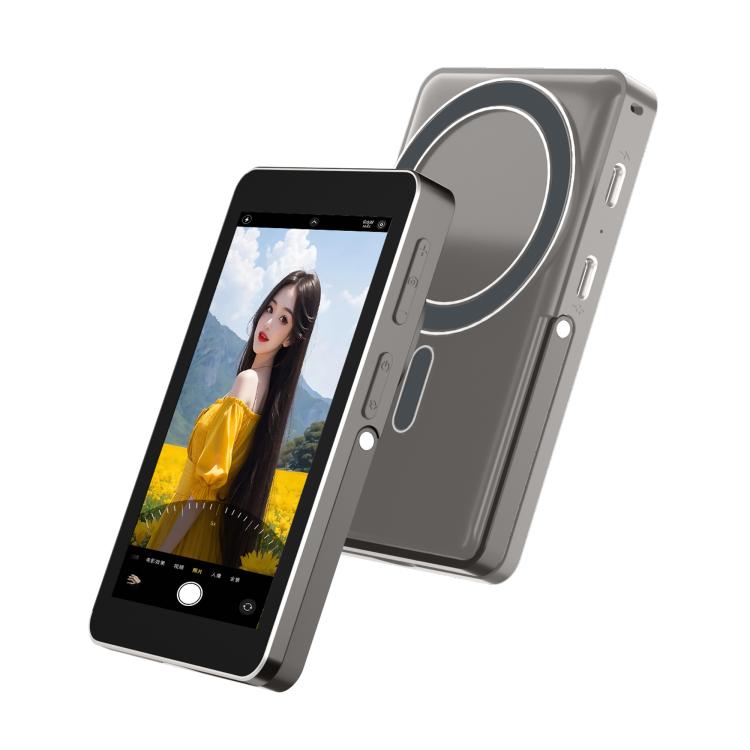 RK-X40P Mobile Phone MagSafe Magnetic Rear Selfie Projector with Stand(Grey) - Others Accessories by buy2fix | Online Shopping UK | buy2fix