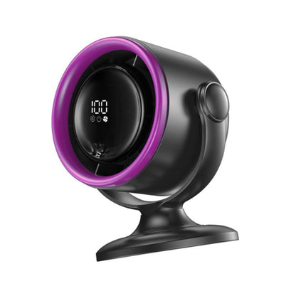 LS01 Bladeless Digital Display Desktop Circulation Fan(Grey) - Electric Fans by buy2fix | Online Shopping UK | buy2fix