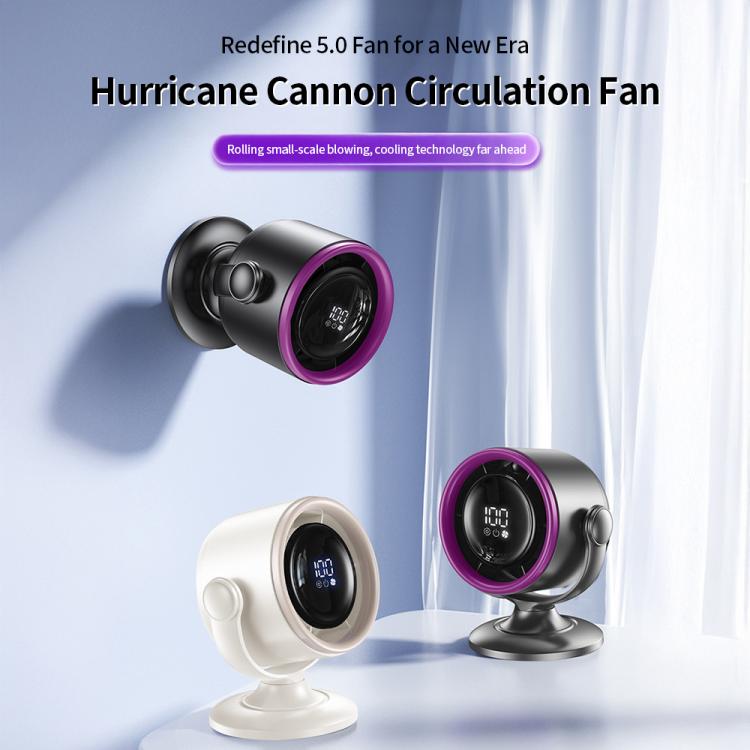 LS01 Bladeless Digital Display Desktop Circulation Fan(Grey) - Electric Fans by buy2fix | Online Shopping UK | buy2fix