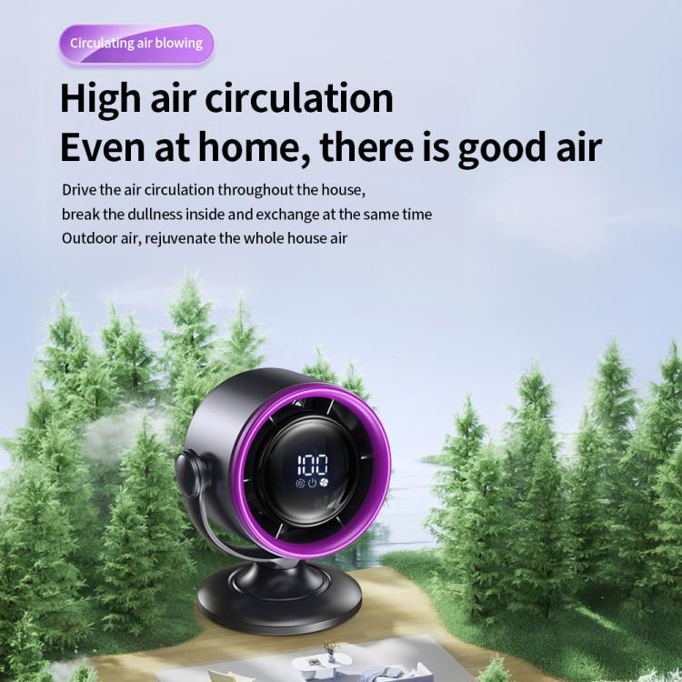 LS01 Bladeless Digital Display Desktop Circulation Fan(White) - Electric Fans by buy2fix | Online Shopping UK | buy2fix