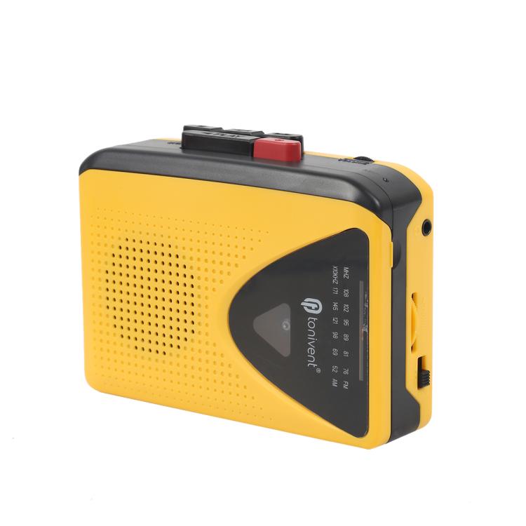 Tonivent TON009B Portable Tape Recorder Cassette Player Support FM / AM Radio(Yellow) - Tape Converter by buy2fix | Online Shopping UK | buy2fix