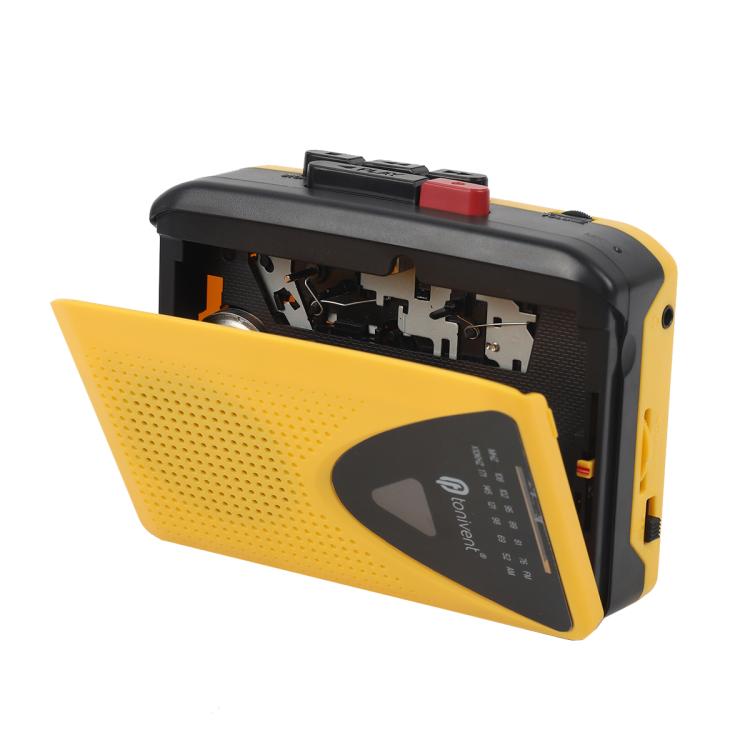 Tonivent TON009B Portable Tape Recorder Cassette Player Support FM / AM Radio(Yellow) - Tape Converter by buy2fix | Online Shopping UK | buy2fix
