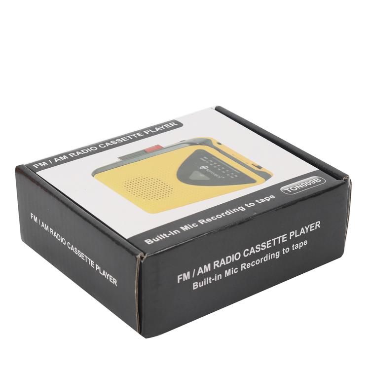 Tonivent TON009B Portable Tape Recorder Cassette Player Support FM / AM Radio(Yellow) - Tape Converter by buy2fix | Online Shopping UK | buy2fix