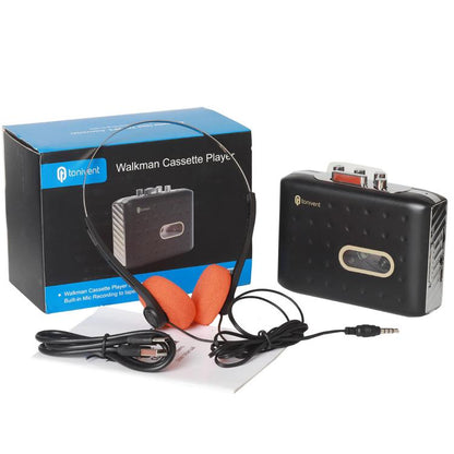 Tonivent TON771 Portable Recorder Tape Converter USB Cassette to MP3 Player(Black) - Tape Converter by buy2fix | Online Shopping UK | buy2fix