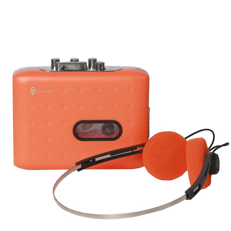 Tonivent TON771 Portable Recorder Tape Converter USB Cassette to MP3 Player(Orange) - Tape Converter by buy2fix | Online Shopping UK | buy2fix