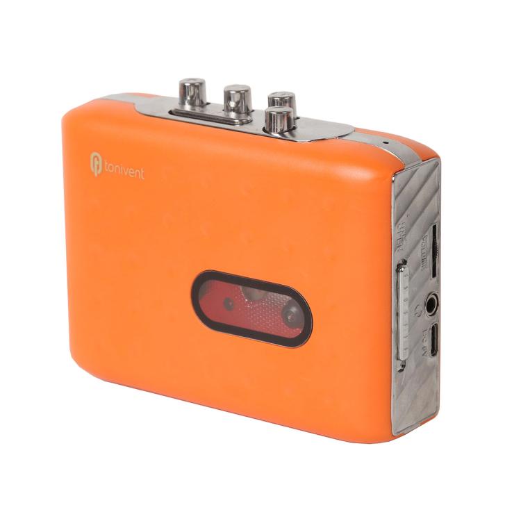 Tonivent TON771 Portable Recorder Tape Converter USB Cassette to MP3 Player(Orange) - Tape Converter by buy2fix | Online Shopping UK | buy2fix