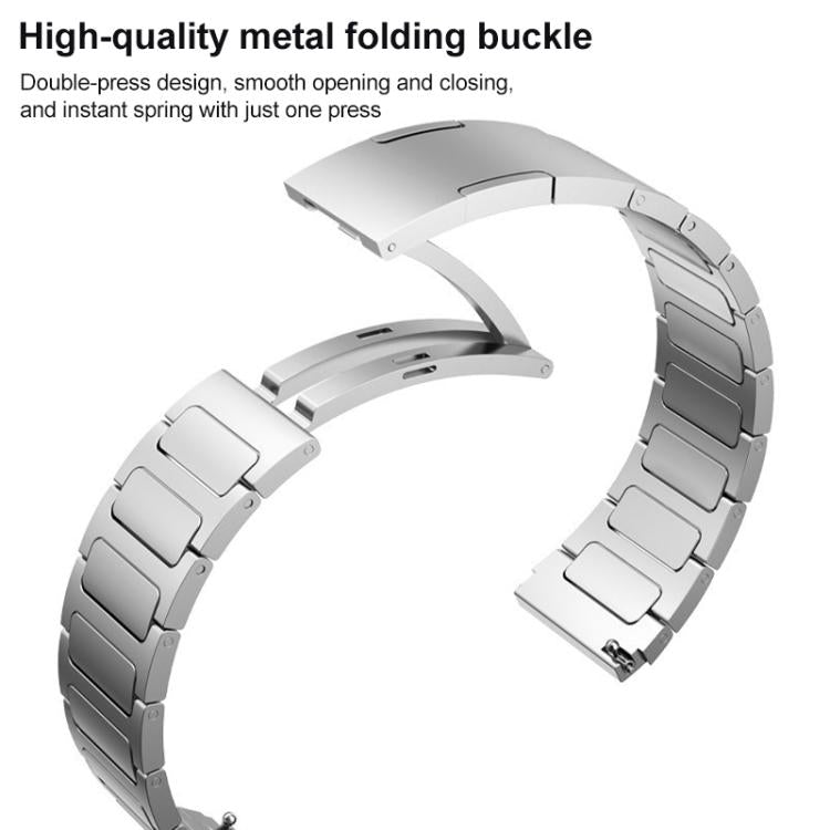 For Huawei Watch D2 xDfind I-Shaped Buckle Stainless Steel Watch Band(Black) - Watch Bands by xDfind | Online Shopping UK | buy2fix