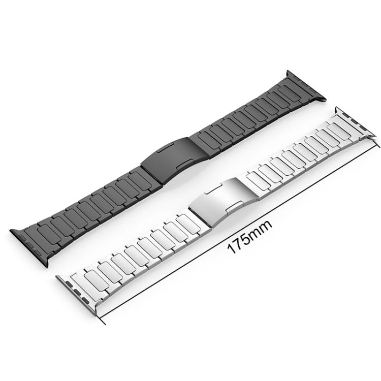 For Apple Watch 42 / 44 / 45 / 46 / 49mm xDfind I-Shaped Buckle Stainless Steel Watch Band(Silver) - Watch Bands by xDfind | Online Shopping UK | buy2fix