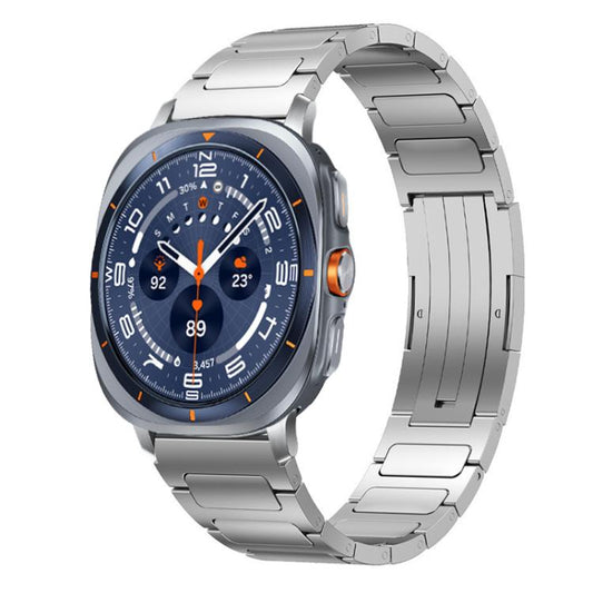 For Samsung Galaxy Watch Ultra/Ultra 2025 xDfind I-Shaped Buckle Stainless Steel Watch Band(Silver) - Watch Bands by xDfind | Online Shopping UK | buy2fix