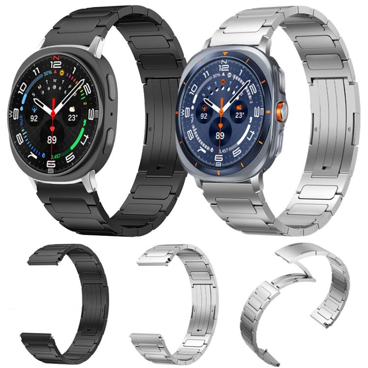 For Samsung Galaxy Watch Ultra/Ultra 2025 xDfind I-Shaped Buckle Stainless Steel Watch Band(Silver) - Watch Bands by xDfind | Online Shopping UK | buy2fix