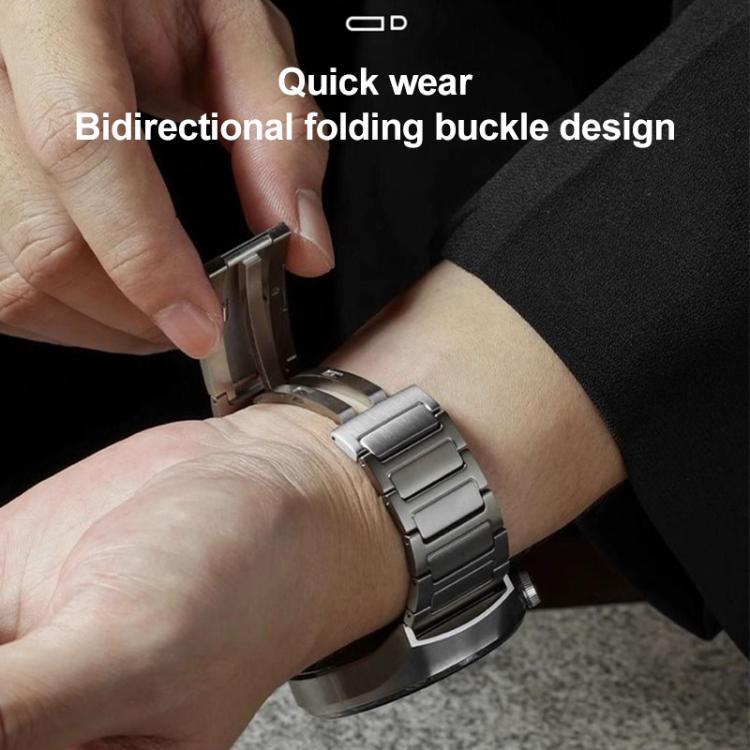 For Samsung Galaxy Watch Ultra/Ultra 2025 xDfind I-Shaped Buckle Stainless Steel Watch Band(Silver) - Watch Bands by xDfind | Online Shopping UK | buy2fix
