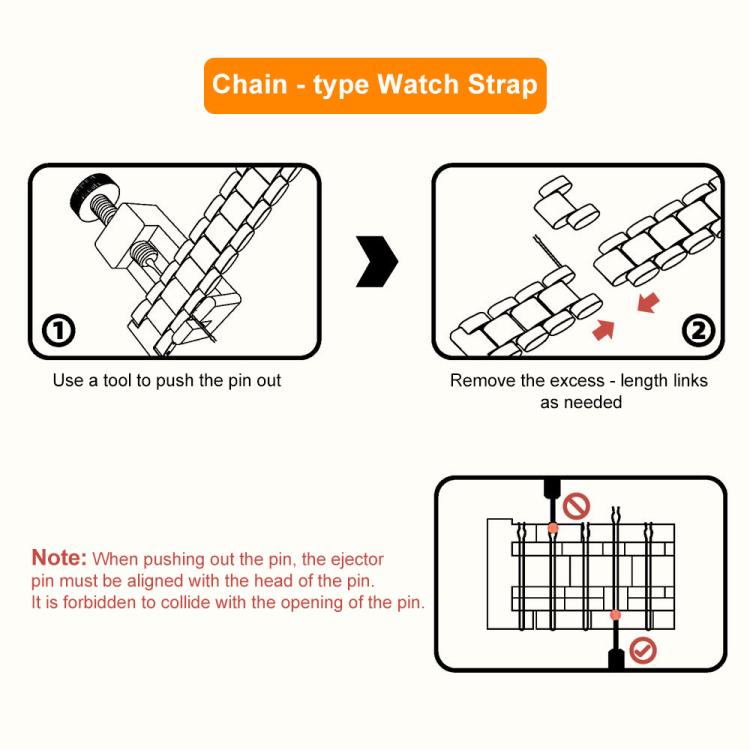 For Apple Watch 42 / 44 / 45 / 46 / 49mm xDfind Stepped Stainless Steel Watch Band(Gold) - Watch Bands by xDfind | Online Shopping UK | buy2fix