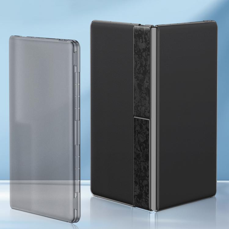 For Huawei MateBook X Pro 2024 GKK Ultra-thin Full Coverage Frosted Translucent Laptop Case(Translucent Black) - Other by GKK | Online Shopping UK | buy2fix