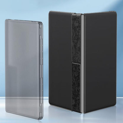 For Huawei MateBook X Pro 2024 GKK Ultra-thin Full Coverage Frosted Translucent Laptop Case(Translucent Black) - Other by GKK | Online Shopping UK | buy2fix