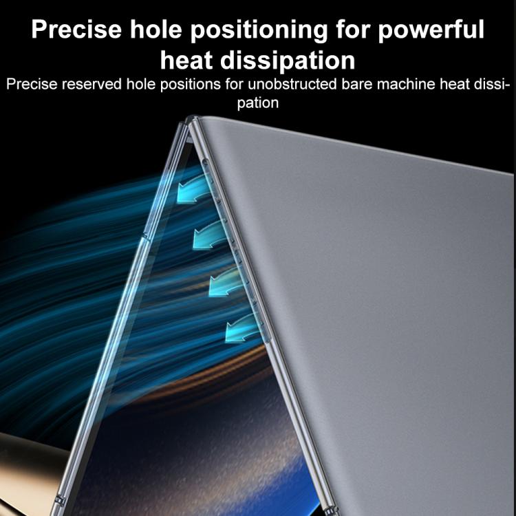 For Huawei MateBook X Pro 2024 GKK Ultra-thin Full Coverage Frosted Translucent Laptop Case(Translucent Black) - Other by GKK | Online Shopping UK | buy2fix