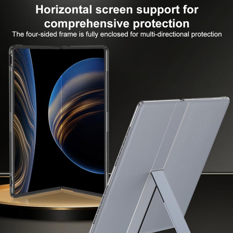 For Huawei MateBook X Pro 2024 GKK Ultra-thin Full Coverage Frosted Translucent Laptop Case(Translucent Black) - Other by GKK | Online Shopping UK | buy2fix