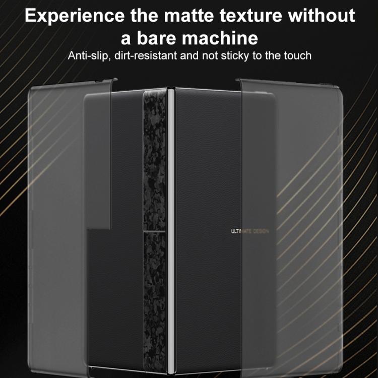 For Huawei MateBook X Pro 2024 GKK Ultra-thin Full Coverage Frosted Translucent Laptop Case(Translucent Black) - Other by GKK | Online Shopping UK | buy2fix