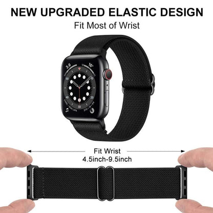 For Apple Watch 38 / 40 / 41 / S10 42mm xDfind Adjustable Slide Buckle Elastic Nylon Watch Band(Brown) - Watch Bands by xDfind | Online Shopping UK | buy2fix