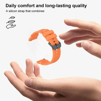 For Garmin Venu X1 xDfind Armor Silicone Watch Band(Orange) - Watch Bands by xDfind | Online Shopping UK | buy2fix