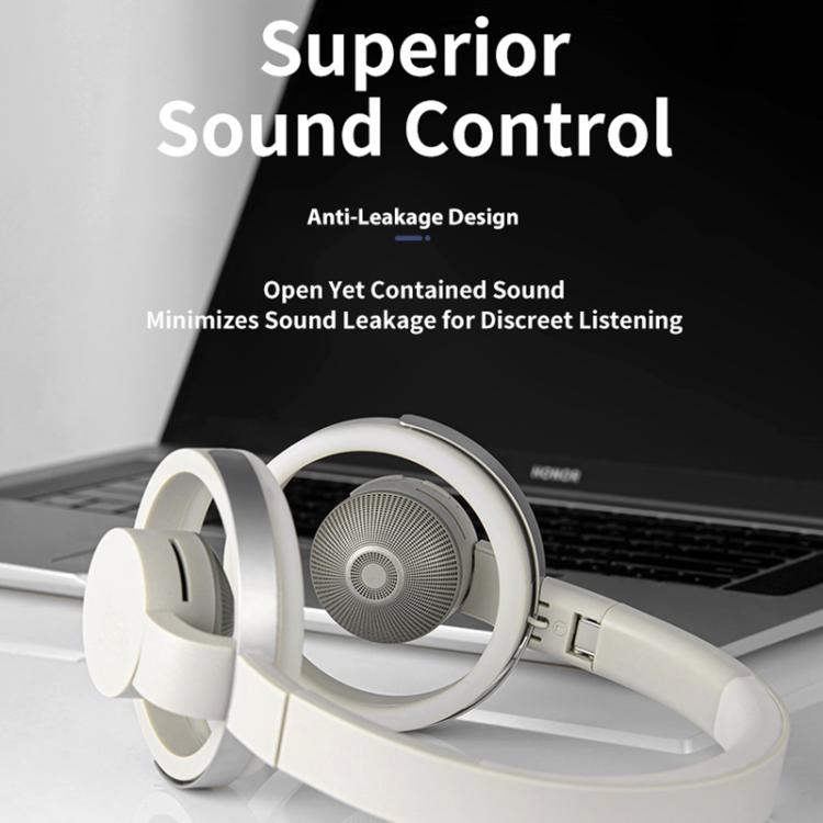 LC6200 Over-ear ENC Noise Reduction Wireless Bluetooth Earphone(White) - Headset & Headphone by buy2fix | Online Shopping UK | buy2fix