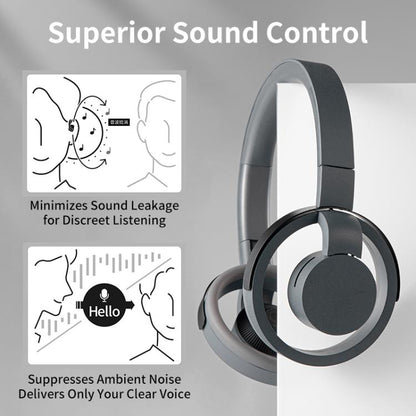 LC6200 Over-ear ENC Noise Reduction Wireless Bluetooth Earphone(Black) - Headset & Headphone by buy2fix | Online Shopping UK | buy2fix