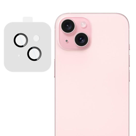 For iPhone 15 / 15 Plus imak Glass Rear Camera Lens Film Phone Case Exclusive, Self-positioning Version