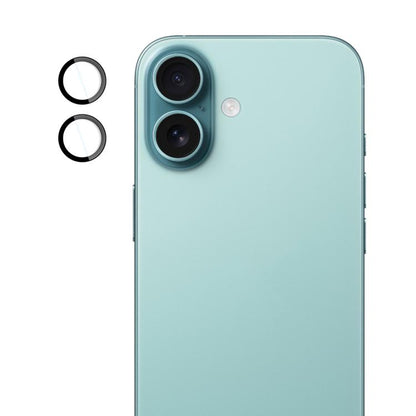 For iPhone 16 / 16 Plus imak Glass Rear Camera Lens Film Phone Case Exclusive, Self-positioning Version - iPhone 16 Plus Tempered Glass by imak | Online Shopping UK | buy2fix