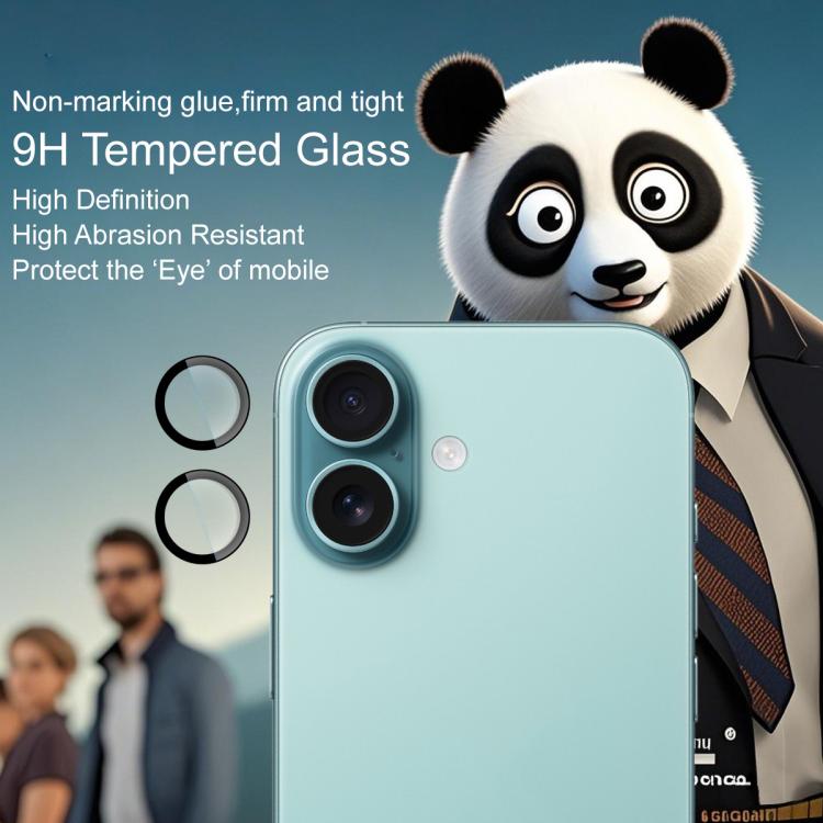 For iPhone 16 / 16 Plus imak Glass Rear Camera Lens Film Phone Case Exclusive, Self-positioning Version - iPhone 16 Plus Tempered Glass by imak | Online Shopping UK | buy2fix