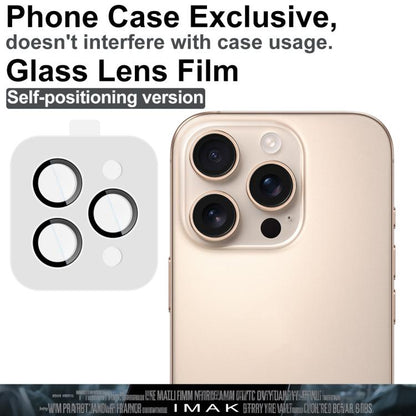 For iPhone 16 Pro / 16 Pro Max imak Glass Rear Camera Lens Film Phone Case Exclusive, Self-positioning Version - iPhone 16 Pro Tempered Glass by imak | Online Shopping UK | buy2fix