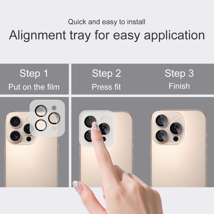 For iPhone 16 Pro / 16 Pro Max imak Glass Rear Camera Lens Film Phone Case Exclusive, Self-positioning Version - iPhone 16 Pro Tempered Glass by imak | Online Shopping UK | buy2fix