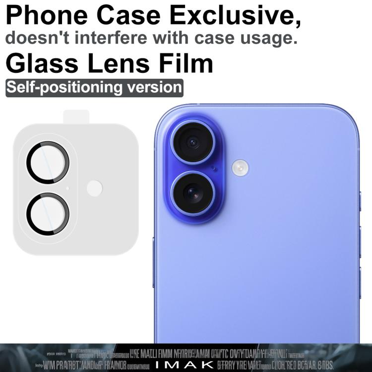 For iPhone 17 imak Glass Rear Camera Lens Film Phone Case Exclusive, Self-positioning Version - iPhone 17 Tempered Glass by imak | Online Shopping UK | buy2fix